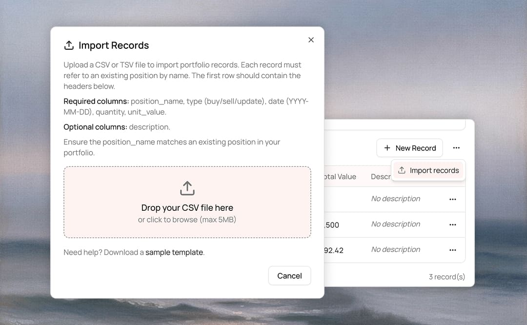 Import Records in Bulk